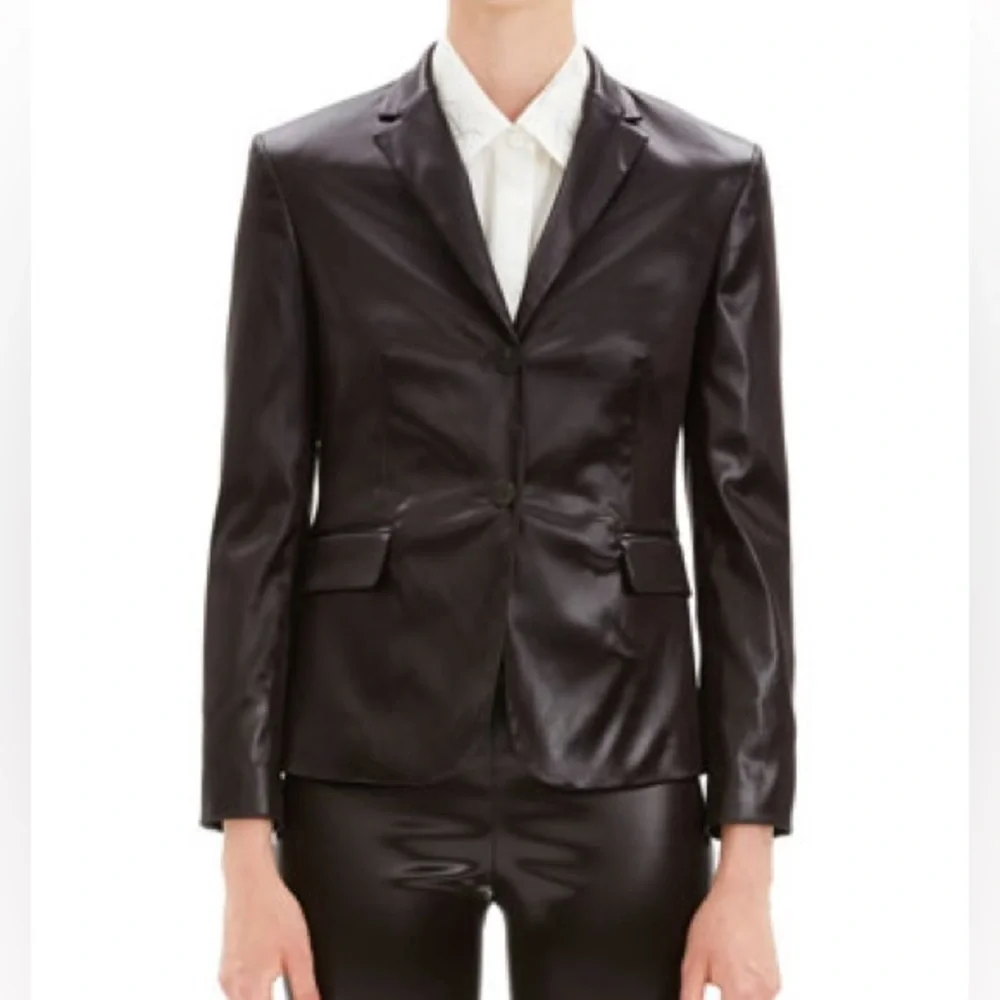 Theory classic shrunken jacket mink brown - Picture 4 of 8